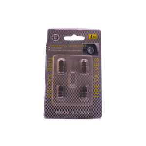 Tire Valve Nuts 4-Piece Pack (Purple, Black, Silver)